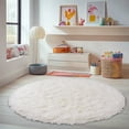 thumbnail image 3 of ZENELESS Small Fluffy Shag Circle Rug for Nursery Room,3x3ft Cream White Fuzzy Plush Rug for Dorm,Kids Girls Boys Room,Reading Nook,Home Decor, 3 of 8