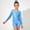 Blue#F, variant on Outfit Sets Girls O-Neck Long Sleeve Performance Leotard With Glitter Print And Matching Shorts Hair Scrunchie For Dance Gymnastics Stage Adorable Clothes Sets
