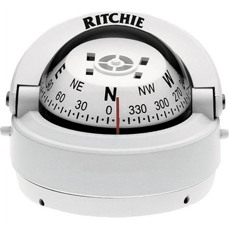 UPC: 0010342160508 | RITCHIE COMPASSES S-53W Compass Surface Mount 2.75 Dial Wht.