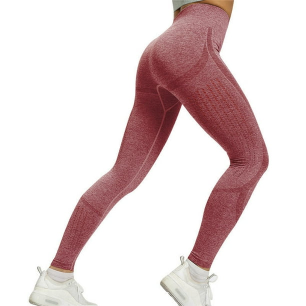 Pink Queen - Women Seamless Leggings Tummy Control Workout Yoga Pants With Pockets - Walmart.com