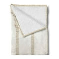 thumbnail image 2 of Pillar Soft Flannel Fleece Throw Blanket, Architecture Theme Wall Graceful Columns and Arches Digital Image Print, Cozy Plush for Indoor and Outdoor Use, 50" x 70", Beige and White, by Ambesonne, 2 of 5