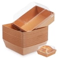 thumbnail image 1 of 20pcs Sandwich Boxes Dessert Boxes Cake Packing Boxes Bakery Take Out Holder Containers To Go Food Boxes, 1 of 9