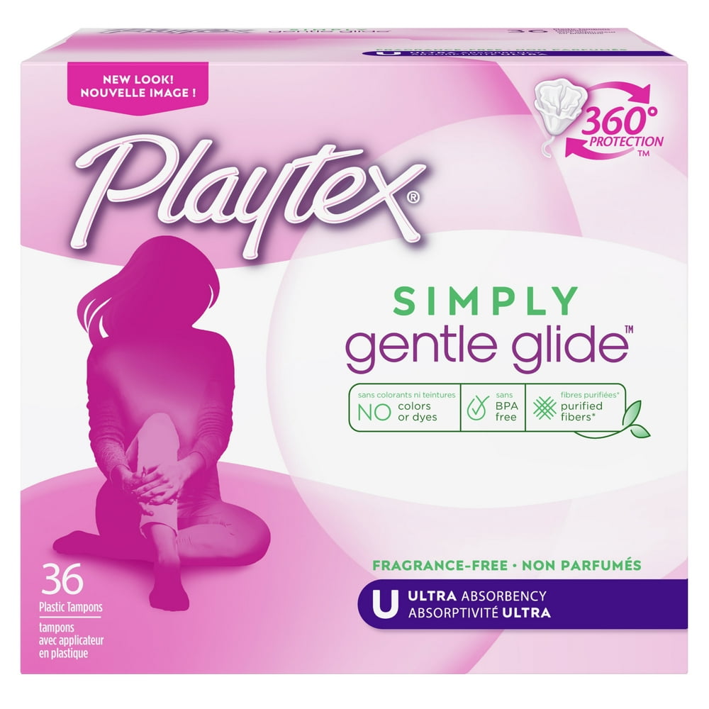 Playtex Simply Gentle Glide, Ultra Tampons, Unscented, 36 Ct Walmart