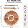 thumbnail image 2 of Charcuterie Board with Clear Lid, Picnic Portable Cheese Board Charcuterie Boxes, Meat Fruit Serving Tray Platter, House Warming Gifts New Home, Gifts for Women (White, 5 Compartments), 2 of 4
