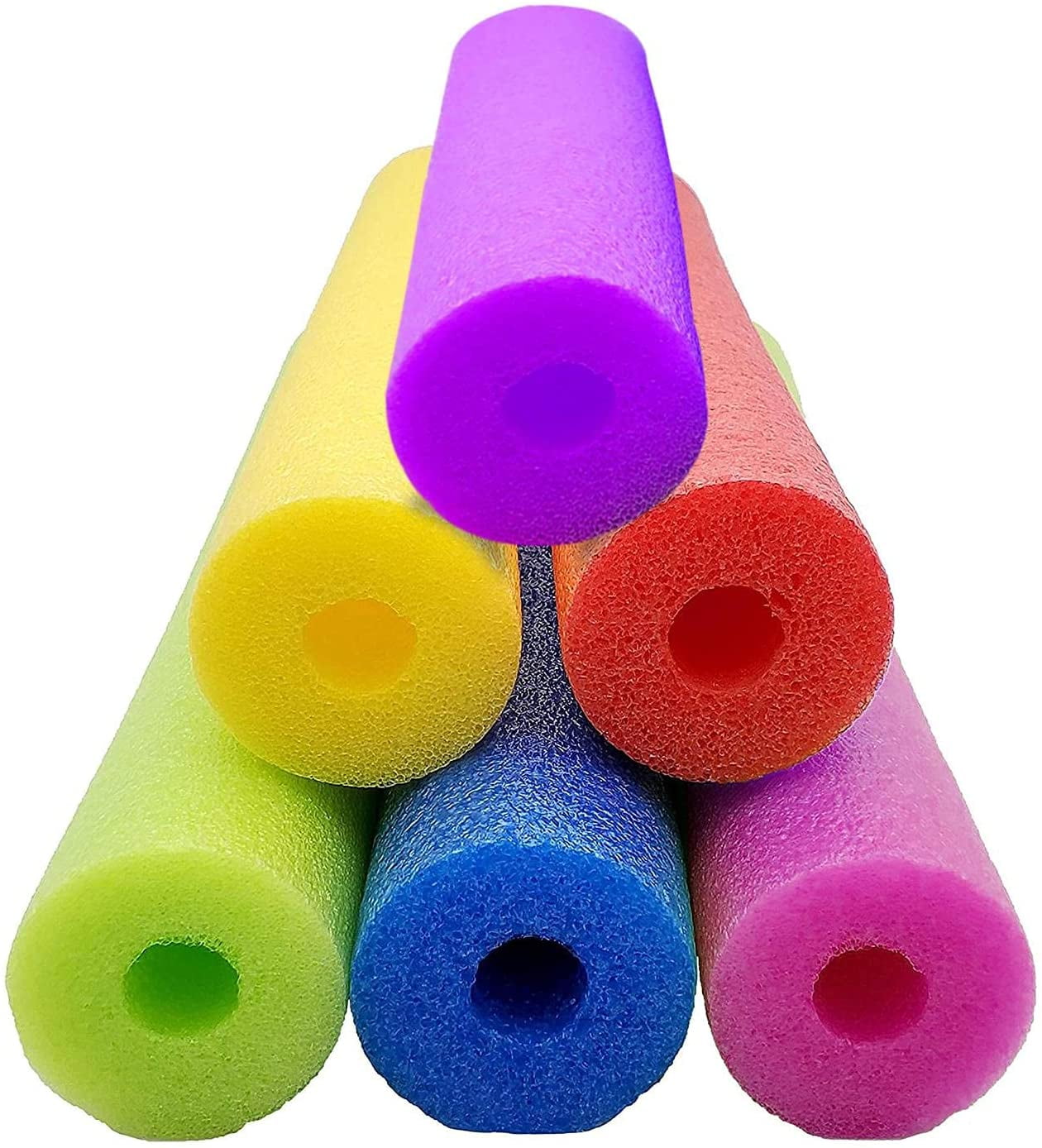 Pool Mate Premium Swimming Pool Noodles Blue and Pink 12-Pack 