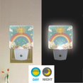 thumbnail image 2 of Yayeee LED Plug in Night Light for The Home with Auto Dusk to Dawn Light Sensors, 2 Pack, Retro Beige Rainbow, 2 of 6