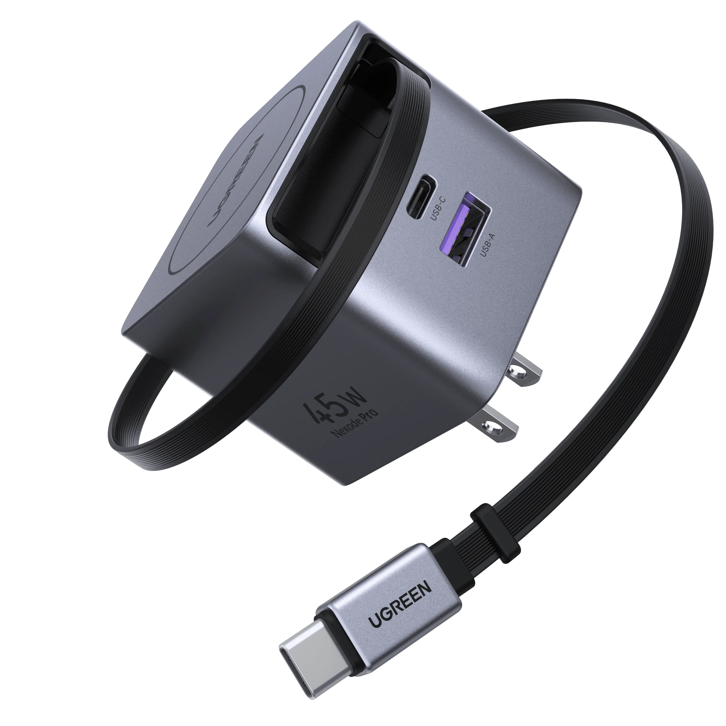 UGREEN Nexode Pro 45W USB-C Charger with Retractable Cable photo 1