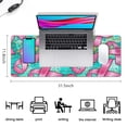 thumbnail image 5 of Long Mouse Pads for Desk,Breast Cancer Desk Mats on Top Of Desks, Desk Mouse Pad Extra Large with 3mm Non-Slip Base and Stitched Edge for Gaming,Office,Work,Home 31.5x11.8in, 5 of 5