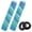 Black-Green, variant on Ayaport Kayak Paddle Grips, Non-Slip Silicone with Drip Rings, Blue, 2 Pack
