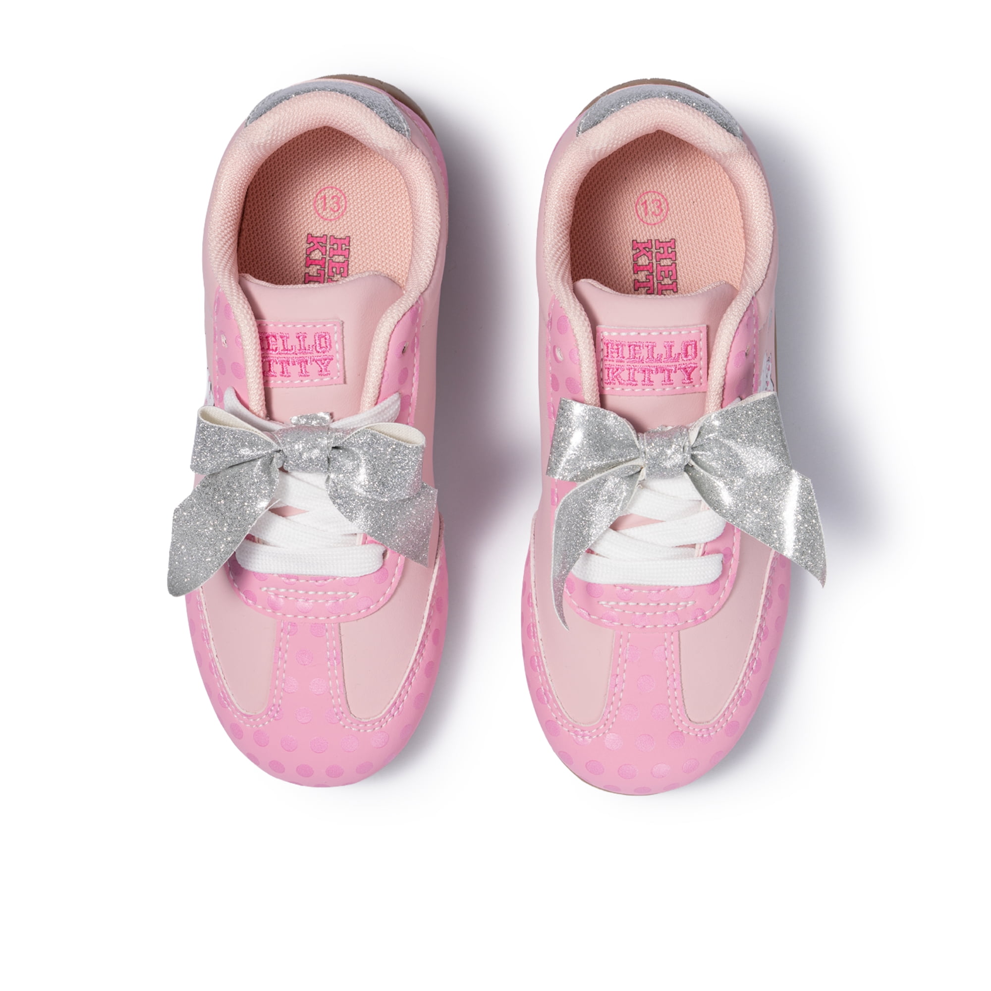 Hello Kitty Toddler and Little Girls Lace Up Sneaker
