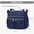 thumbnail image 2 of AOUNQ Womens Shoulder Bags Nylon Crossbody Purse Bags Waterproof Messenger Purses and Handbags,Blue, 2 of 5