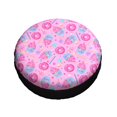 thumbnail image 3 of Kll Pink Donuts Tire Cover,Universal Wheel Tire Cover For Trailer, Rv, Suv, Truck,Camper And Many Vehicle,(17 Inch), 3 of 8