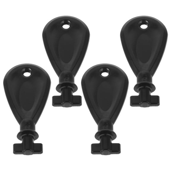 Worgeous  4 Pcs Toilet Paper Towel Dispenser Key Hand Tabletop Liquid Cleaners Adornment Black