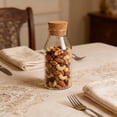 thumbnail image 2 of Lunxisen 4 Pcs Glass Tea Jar with Cork Lid Airtight Storage Container for Kitchen Pantry Organization, 2 of 7