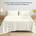 thumbnail image 6 of Royale Linens 100% Organic Cotton Twin Flat Sheet Only - Super Soft - Percale Top Sheets - Twin Flat Sheet Sold Separately - Breathable, Cool & Crisp Ivory Sheets Only (66" x 96", Ivory), 6 of 9