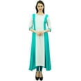 thumbnail image 4 of Bimba Women's Casual A-Line Pintuck Rayon Kurti Long Kurta Casual Wear Tunic Dress, 4 of 8