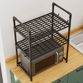 thumbnail image 5 of Foqnuq Microwave Shelf, Countertop Organizer, Kitchen Rack, Multipurpose Storage for Oven, Spices, Towels, 5 of 6