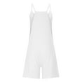 thumbnail image 6 of Wensltd Short Jumpsuits Womens Fashion Summer Solid Casua Beach Vacation Sleeveless Top, 6 of 7