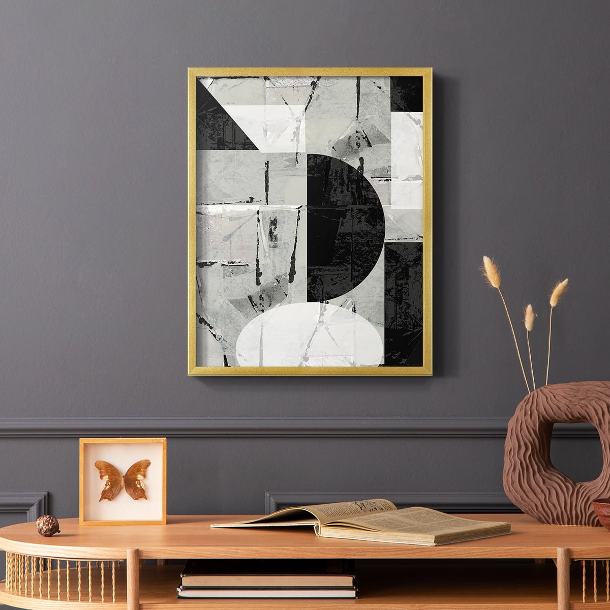 Abstract Neutrality I in Paper Solid Wood 8 x 10 Framed Print