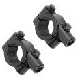 thumbnail image 1 of Motorcycle Mirror Mount Clamp 2 Pcs Motorcycle Handlebar Mirror Mount 22mm Thread Holder Clamp Adaptor for Motorcycles ATV Scooter, 1 of 7