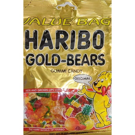 Haribo Gold-Bears Original Gummi Candies Value Bag, 8 Oz.