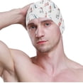 thumbnail image 3 of FYBTO Swimming Cap Watercolor Lighthouses Seagulls Adult FYBTO Polyester, 3 of 4