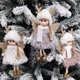 thumbnail image 1 of Paquete de 3 adornos navideños colgantes de ángel reno para árbol de Navidad, decoración para el jardín, 1 of 5