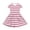 Pink(Striped), variant on CCRFTGI Short Sleeve Dresses for Kids Girls 7-8 Casual Summer A Line Swing Skater Dress Funny Striped Dresses Party Girls Clothes Fashion Army Green 3-4 Years