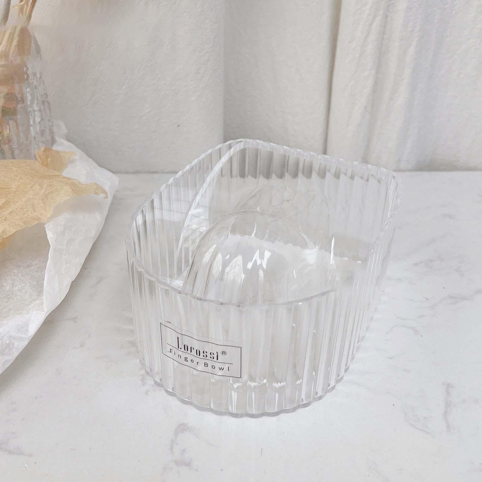 Serenable 3xNail Soaking Bowl Nail Art Tool for Manicure Home Salon Nail SPA Girls Clear