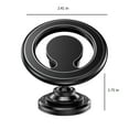thumbnail image 3 of COFEST Magnetic Phone Car Mount Car Phone Holder for Dashboard Magnet Cell Phone Mount Universal Black, 3 of 9