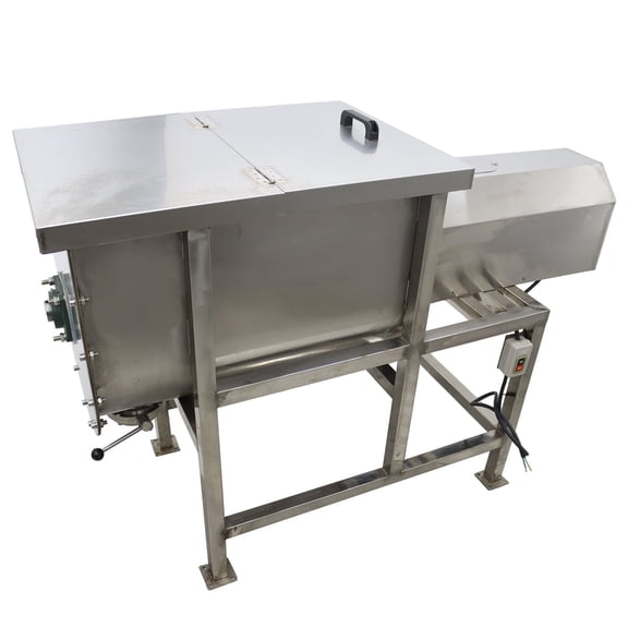 Dry and Wet Horizontal Mixer Ribbon Blender 220V for Feed Chemical Plastic Particles Mixing Machine