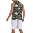 thumbnail image 2 of Honeii Ink Graffiti Owl print basktball shirt for men and women, Unisex basketball jersey for Theme party-XX-Large, 2 of 6