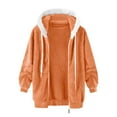 thumbnail image 6 of Cilsoka Winter Coats For Women Fuzzy Fleece Jacket Hooded 2025 Fleece Zip Up Jackets Warm Plush Hooded Plus Size Winter Coats Oversized Fuzzy Jackets, 6 of 7