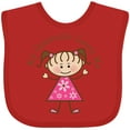 thumbnail image 3 of Inktastic My Grammie Loves Me Girls Baby Bib, 3 of 4