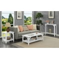 thumbnail image 5 of Convenience Concepts Winston Coffee Table with Shelf, White, 5 of 7