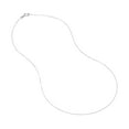 thumbnail image 3 of 10K White Gold 16" 0.42mm Box Chain Necklace w/ 5mm Spring Ring - Women, 3 of 4