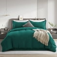 thumbnail image 2 of RUIKASI 2-Piece Soft Brushed Duvet Cover Set Dark Green Twin - 1 Duvet Cover 68x90 inches with Zipper Closure and 1 Pillow Sham, 2 of 6