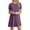 Purple, variant on Horkkom Summer Dresses for Women Beach Casual Loose Tshirt Short Sleeve Flowy Pockets Sundresses