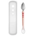 thumbnail image 1 of Cuchara de silicona para alimentos para bebés con dos cabezales Hukapapa, raspador portátil de barro, suministros para el destete dirigido por el bebé, 1 of 5