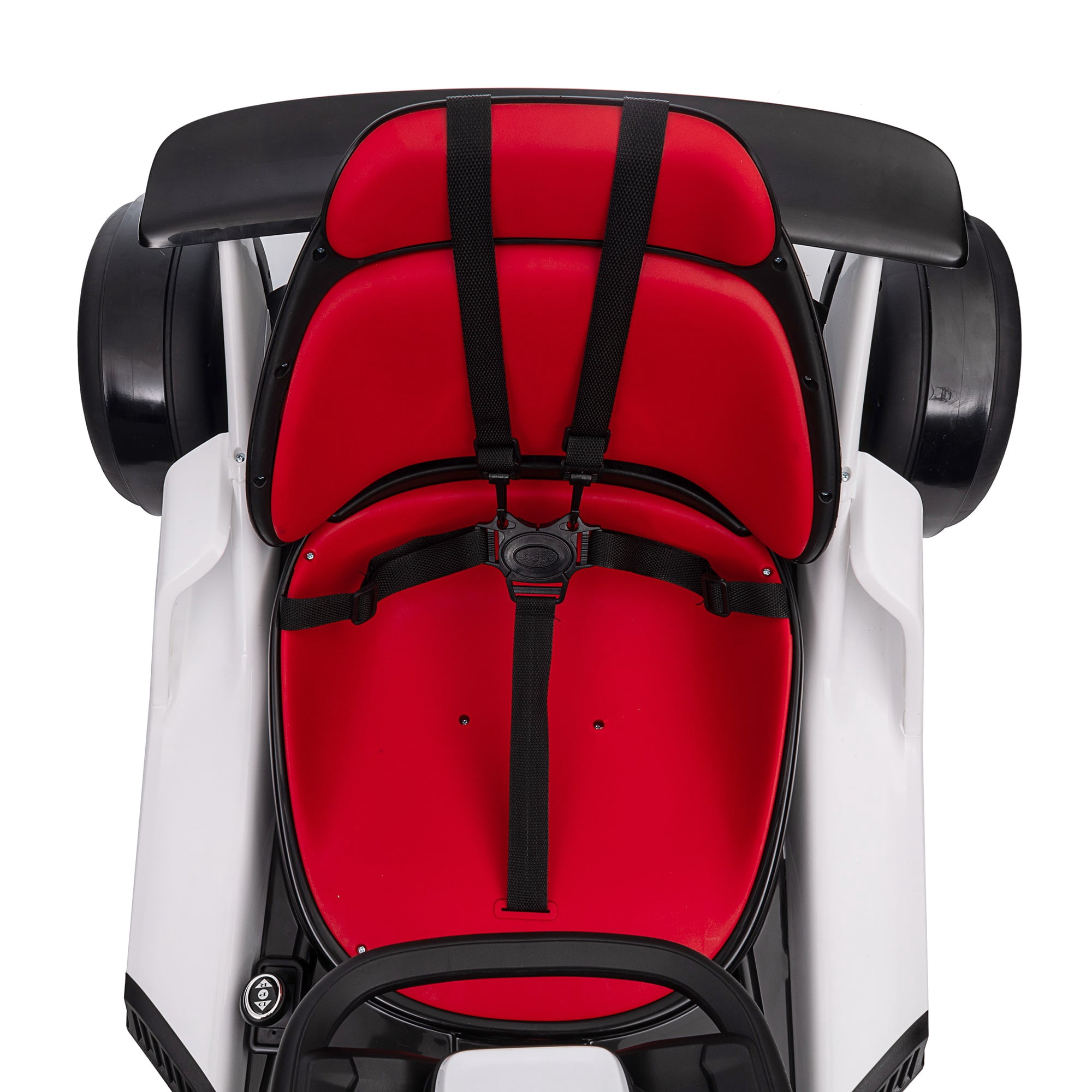 Joyracer 24V Go Kart for Kids, 7AH Battery Powered Ride on Car for Teens Ages 6+, Outdoor Ride on Toys, High-Low Speed 5-9MPH, Accelerator/Brake Pedal, 360°Drifting, Wear-Resistant Wheels, Red