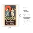 thumbnail image 2 of Michael Fokine and Vera Forina - Vintage Ballet Dance Poster c.1922 - Master Art Print 10in x 14in, 2 of 4