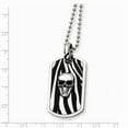 thumbnail image 2 of Chisel Stainless Steel Enameled Skull Dog Tag Necklace, 2 of 5