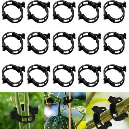 

Pmars Securing Clip Secured Plastic Plant Clip Upgrade Plant Support Clips Garden Clips for Climbing Plants Plastic Clips Plant Support Clips Tomato Grape Vine Vegetables Plant Fixing Clips (100Pcs）
