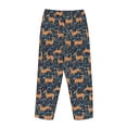 thumbnail image 5 of Naloa Reindeer Print Women’s Ultra-Soft Comfy Pajama Lounge Pants with Pockets & Drawstring, 5 of 8