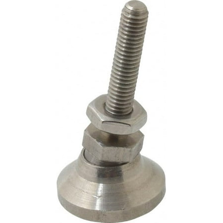 

Gibraltar 10-32 Bolt Thread Studded Pivotal Stud Mount Leveling Pad & Mount 700 Max Lb Capacity 3/4 Base Diam
