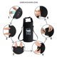 thumbnail image 3 of Bolsa impermeable - Bolsa para el océano - Bolsa impermeable flotante - Ligera - Para navegación, kayak, senderismo, snowboard, camping, rafting, pesca y mochilero - 10 litros - Negra, 3 of 6