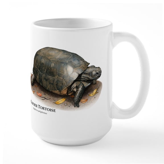 CafePress - Gopher Tortoise Large Mug - 15 oz Ceramic Large White Novelty Mug
