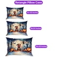 thumbnail image 3 of Happy Halloween Vampire Dachshund BOO with Pumpkins Fun and Spooky Pillowcase Double Sided Wiener Dog Lover Gifts Idea Pillow Case Covers - 00018, 3 of 3