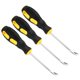 thumbnail image 1 of Removedor de grapas de tapicería Uxcell, herramienta de extracción de grapas en forma de V de 4" color amarillo, 3 piezas, 1 of 6