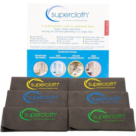 Premium Microfiber Cleaning Cloth for All-Purpose Use Streak-Free Reusable 100% Microfiber 6 Pcs